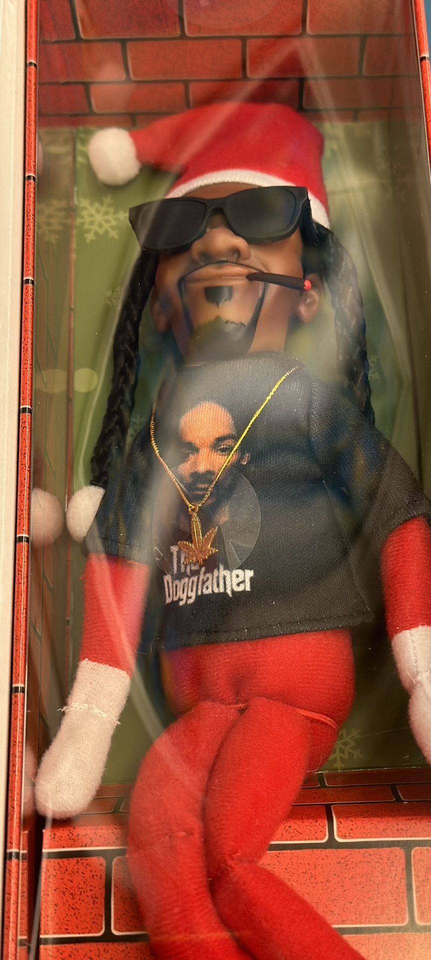 Snoop Dogg Snoop on a Stoop Christmas Elf Doll