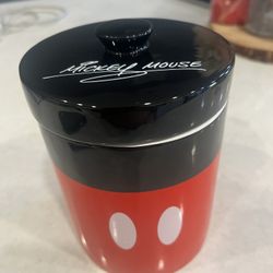 Mickey Mouse ceramic canister , Disney Parks Exclusive USED