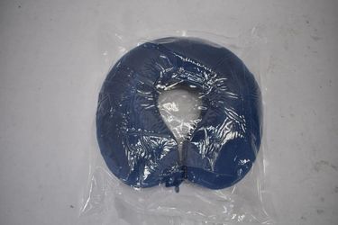 Saireider Travel Pillow 100% Memory Foam Airplane Neck Protection Navy Blue new