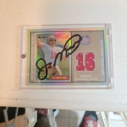 Signed Jersey Card