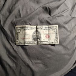 1963 Red seal  $5 Bill