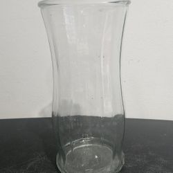 Garcia Glass Group Flower Vase Paneled Clear Glass GGG 2972 Vintage Glassware