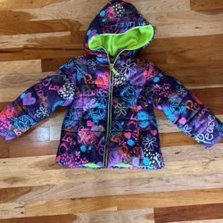 Girls M(5/6) Pistachio Puffy Winter Coat