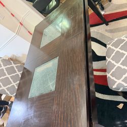 Dining Table w/ Glass Inserts