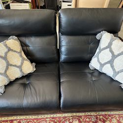 Scandinavian Designs  Leather Reclining Sofa