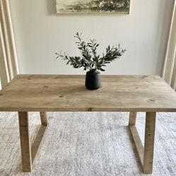 6FT X 3FT Solid Wood Modern Rustic Farmhouse Dining Table 