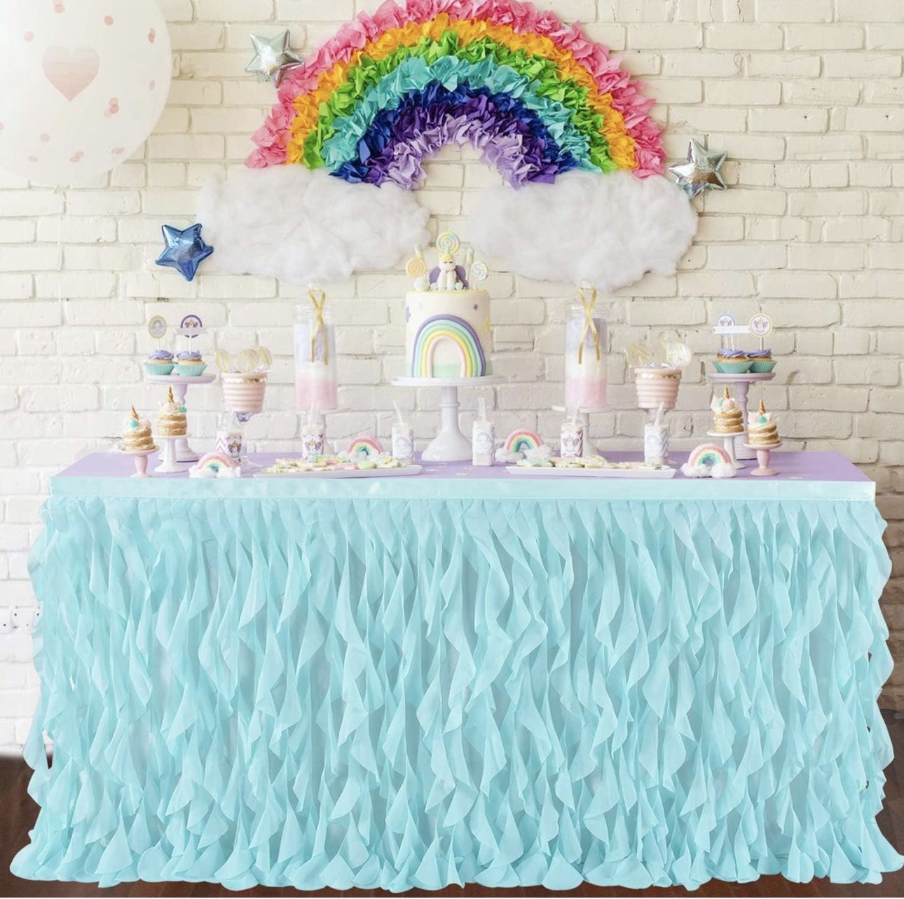 Mint Green Tulle Tutu Party Table Skirt