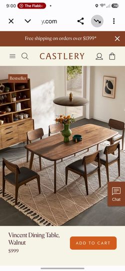 NEW IN BOX — Castlery Vincent Dining Table, 180cm, Walnut — $900 OBO