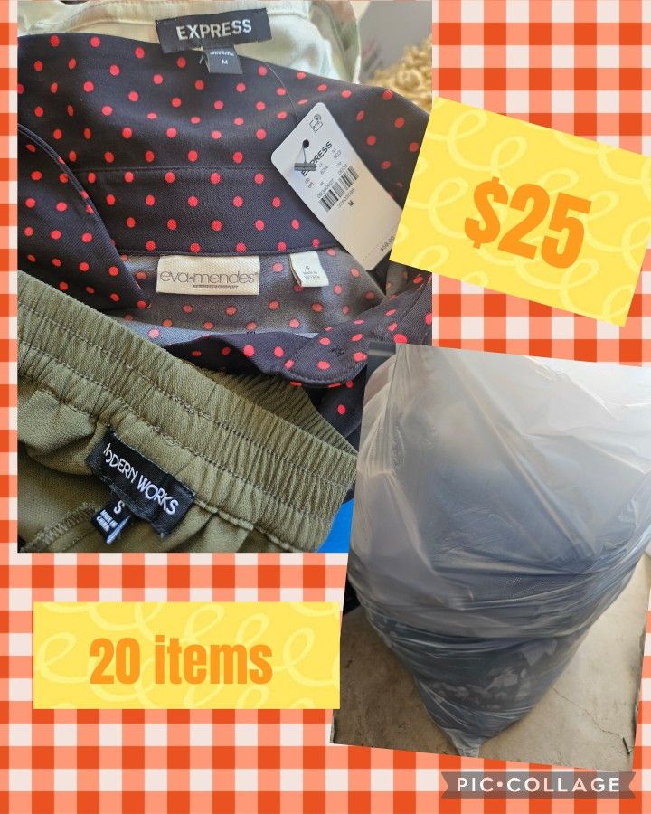 Bag Of Clothes. Bolsa De Ropa Bundles pick up ManorTX Sat. 8/30 10am- 2pm
