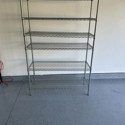 2  Pieces 6 Tier Shelves. Organizer. Garage Shelves Storage 