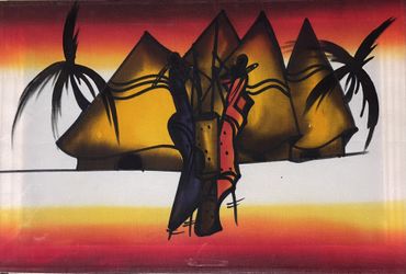 African Batik Painting - 14”x21” (Imported From Kenia)