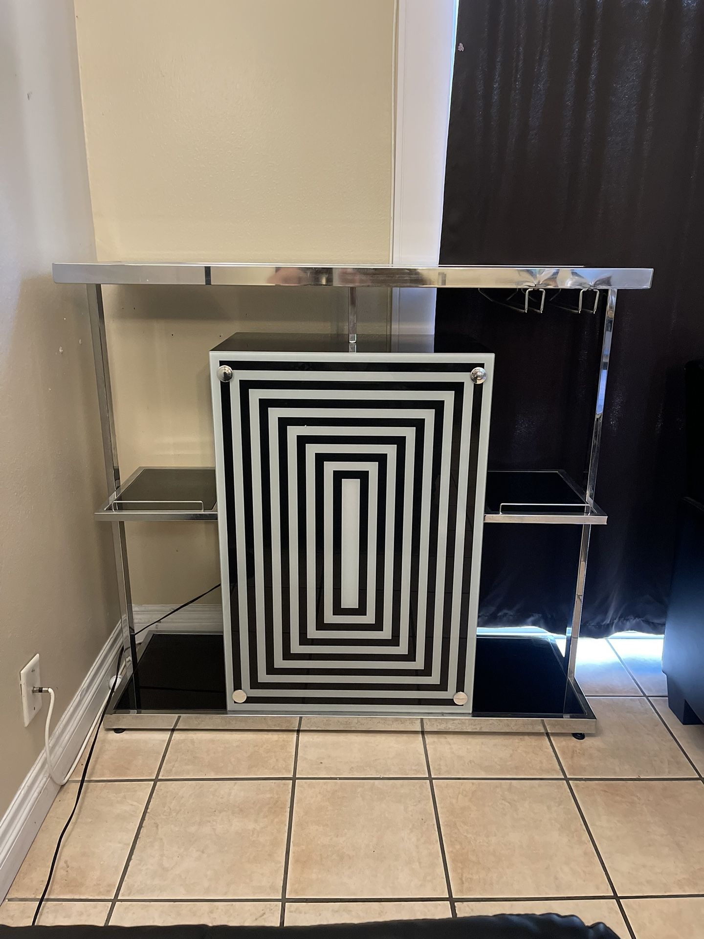 Coaster Bar Unit/Glass