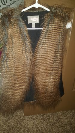 Fur vest size M