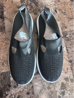 Black slip on shoes