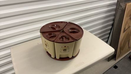 Vintage Rotating Spice Rack Carousel
