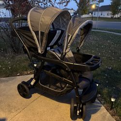 Graco Double Stroller Like New 