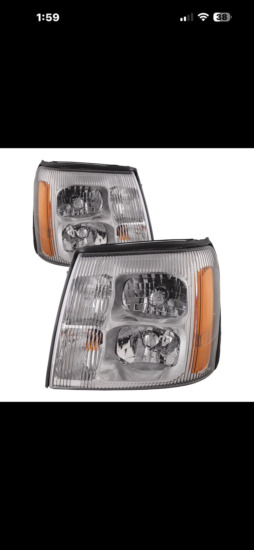 Brand New 03-06 Cadillac Escalade Headlight Set HID Left Right w/ Performance Lens