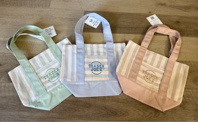 Trader Joe’s striped tote bag from summer drop