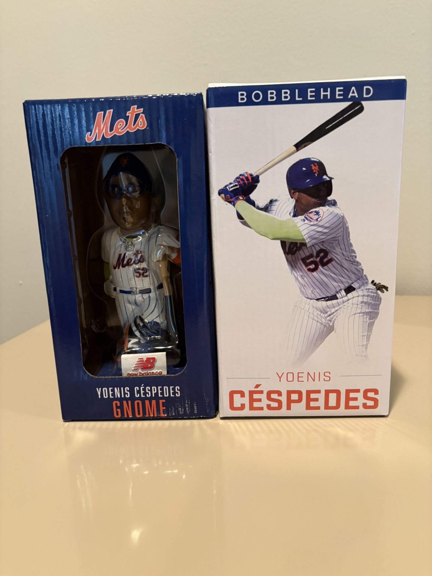 Yoenis Cespedes New York Mets Bobblehead & Gnome 