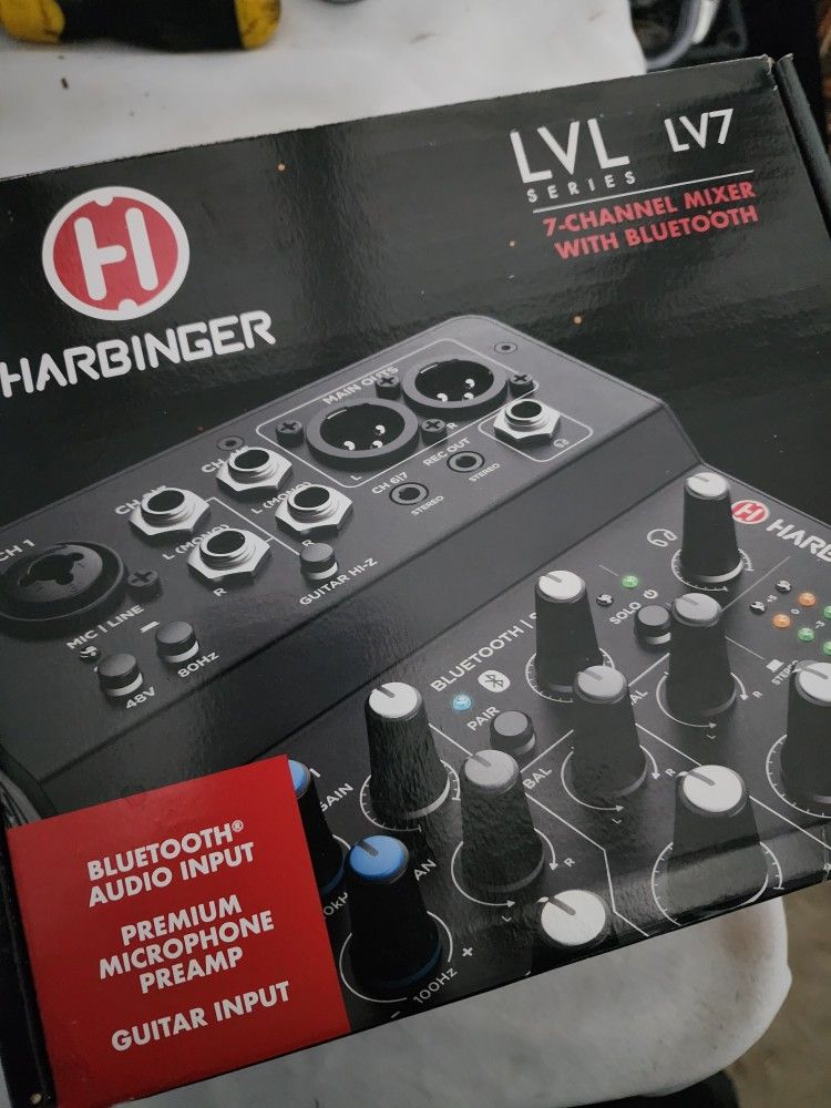 7 Channel Mixer With Bluetoothin