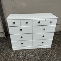 White painted wooden dresser