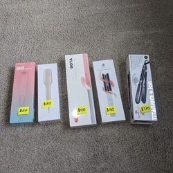Brand new! Hair Straightener, Brush, Rotating Curling Irons, Titanium+Ion Professional Flat Iron