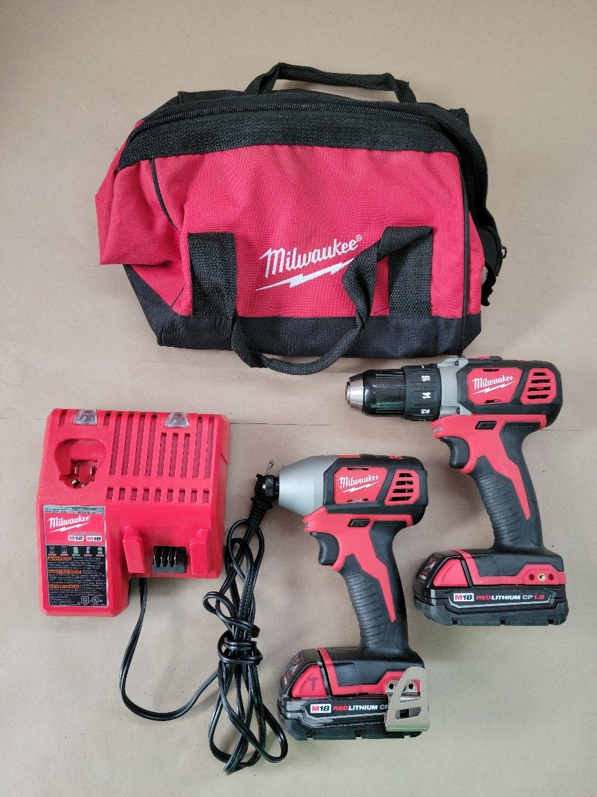 Milwaukee M18 1/2 Drill Driver 1/4 Impact Kit