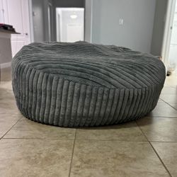 Large Gray Bean Bag
