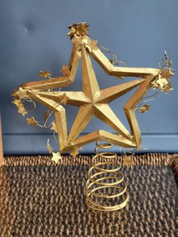 Gold Glitter Tree Topper