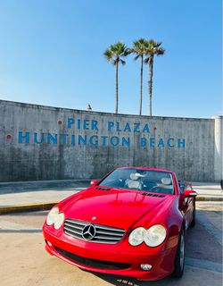 Red Convertible Mercedes 2006