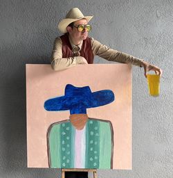 Cowboy Paintng Of Cowboy 