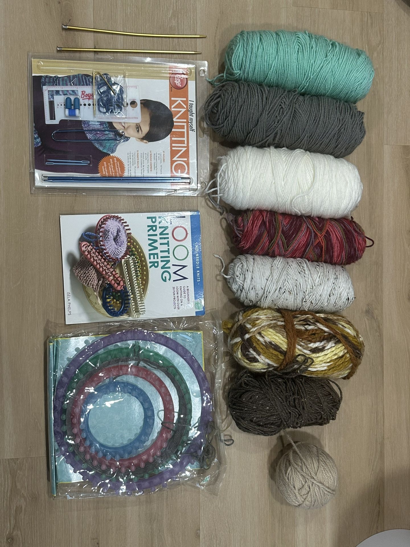 Knitting supplies and yarn kits crafts kids activity hobby