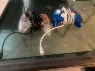 Two Wired Xbox 360 Controllers