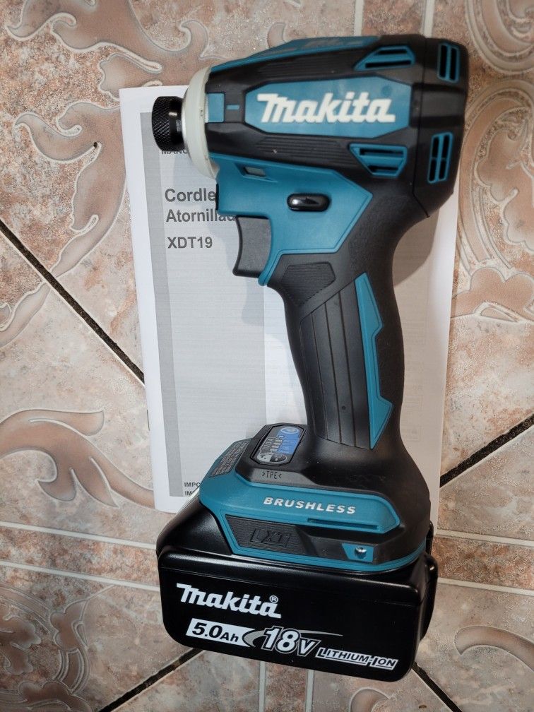 Makita 18v LXT 4mode ¼" Hex Impact & M18 5ah Battery...NEW_NUEVO $185 PRECIO FIJO_FIRM PRICE