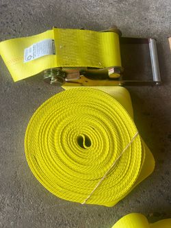 5 brand new 4" x 60' Heavy Duty Winch/Ratchet Straps - Flatbed Trailer