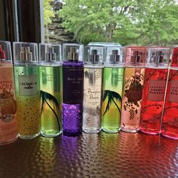 Bath & Body Mist Sprays.  Each. New