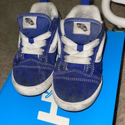 VANS toddler Boys Knu School Size 10 Blue 