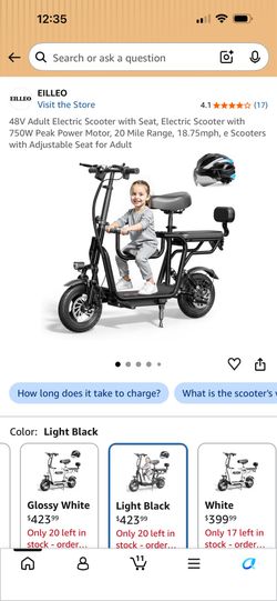 Electric Scooter with Seat for Adult