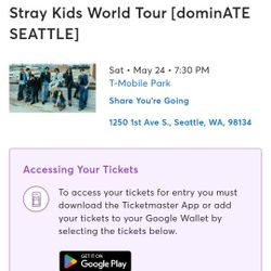 Stray Kids World Tour [dominATE SEATTLE]
Sat • May 24 • 7:30 PM - T-Mobile Park