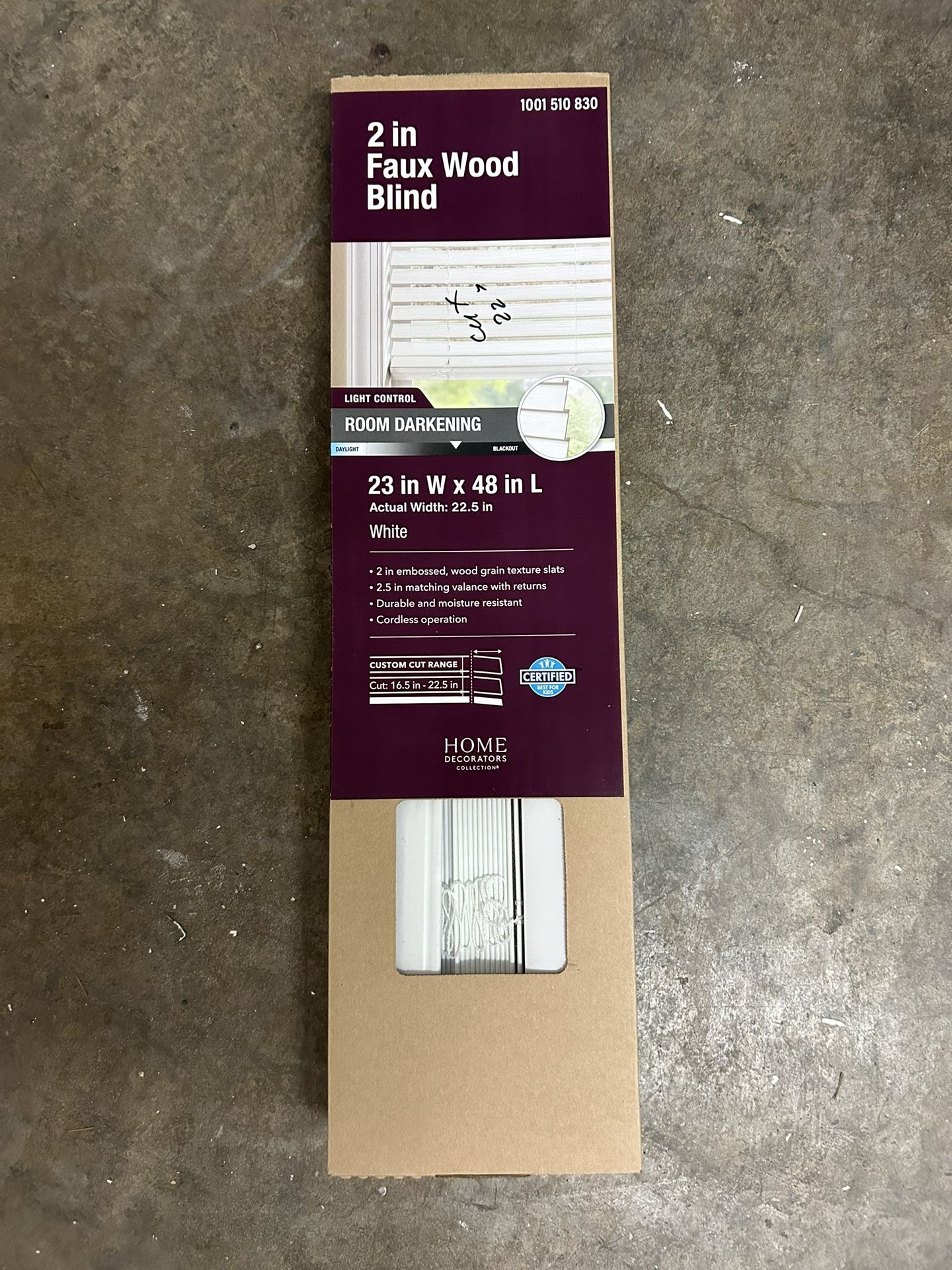 NIB Faux Wood Blinds