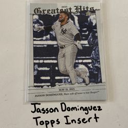 Jasson Dominguez New York Yankees Outfielder Topps Short Print Insert Card. 