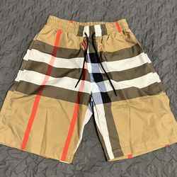 Check Swim Shorts
