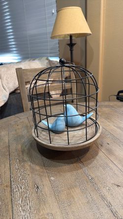 Farmhouse birdcage decor