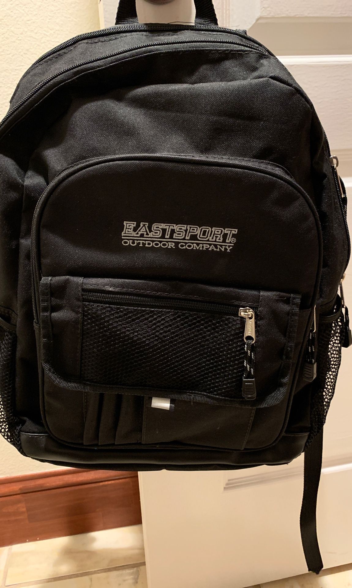 Black backpack with laptop slot