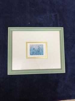Van Gogh Framed Mini Print with Gold Border