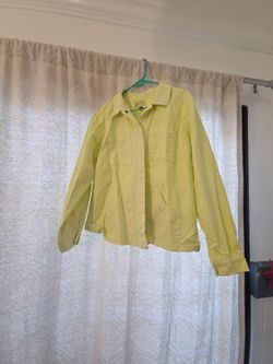 Lime Green Large Jean Jacket