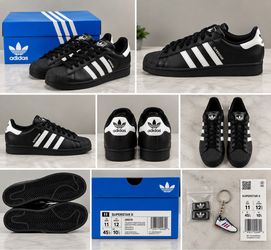 Adidas Superstar II Black White Sneakers