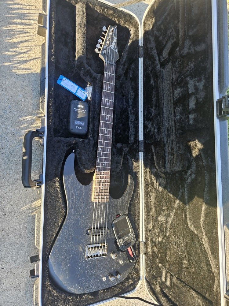 Ibanez Rgkp6 with Korg Mini Kaoss Pad 2 Electric Guitar Black $650 OBO