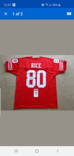 Autographed jerry rice jersey 49ers
