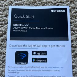 Nighthawk Modem Router Ac1900